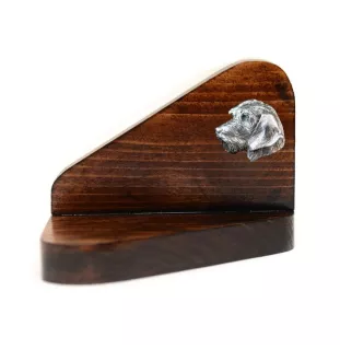 Dachshund Wire-haired, Wiener dog, Badger dog II - wooden candle holder with a dog, tealight holder, a memorial place for a dog by Art-Dog brand