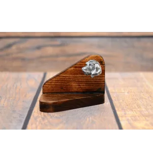 Dachshund Wire-haired, Wiener dog, Badger dog II - wooden candle holder with a dog, tealight holder, a memorial place for a dog by Art-Dog brand