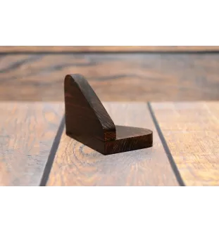 Teckel à poil dur, Chien-saucisse II - bougeoir en bois avec un chien, support pour bougie chauffe-plat, lieu de mémoire pour chien de la marque Art-Dog