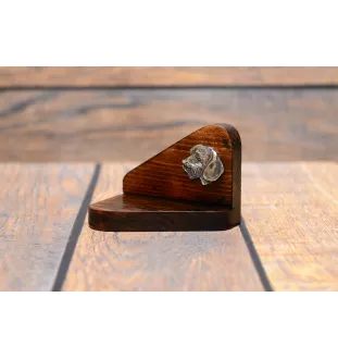 Dachshund Rauhhaar, Dackel, Teckel III - Holzkerzenhalter mit Hund, Teelichthalter, Gedenkstätte für den Hund der Marke Art-Dog