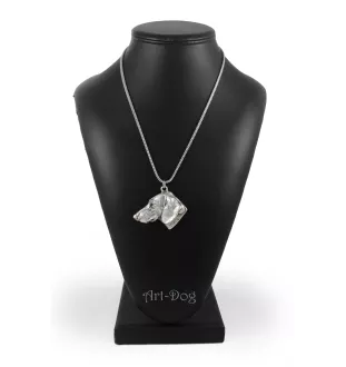 Teckel à poil dur, Chien-saucisse I - un collier avec un chien, un pendentif de chien sur une chaîne en argent, un bijou unique de la marque Art-Dog