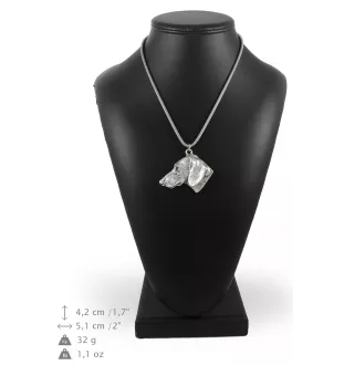 Dachshund Wire-haired, Wiener dog, Badger dog I - necklace with a dog, dog pendant on a silver chain, unique jewelry from the Art-Dog brand