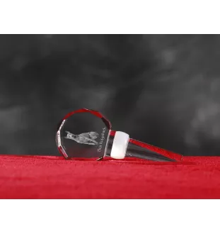 Thai Ridgeback - Crystal bottle stopper, unique wine stopper with photo, personalised gift for sommelier by Art-Dog brand