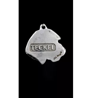 Dachshund Wire-haired, Wiener dog, Badger dog II - necklace with a dog, dog pendant on a silver chain, unique jewelry from the Art-Dog brand