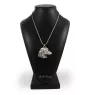 Teckel à poil dur, Chien-saucisse - un collier avec un chien, un pendentif de chien sur une chaîne en argent, un bijou unique de la marque Art-Dog