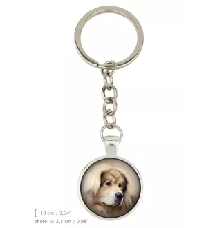 Tibetan Mastiff, Do khyi - keychain with your photo, key decoration, bag pendant from Art-Dog brand
