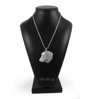 Teckel à poil dur, Chien-saucisse IV - un collier avec un chien, un pendentif de chien sur une chaîne en argent, un bijou unique de la marque Art-Dog