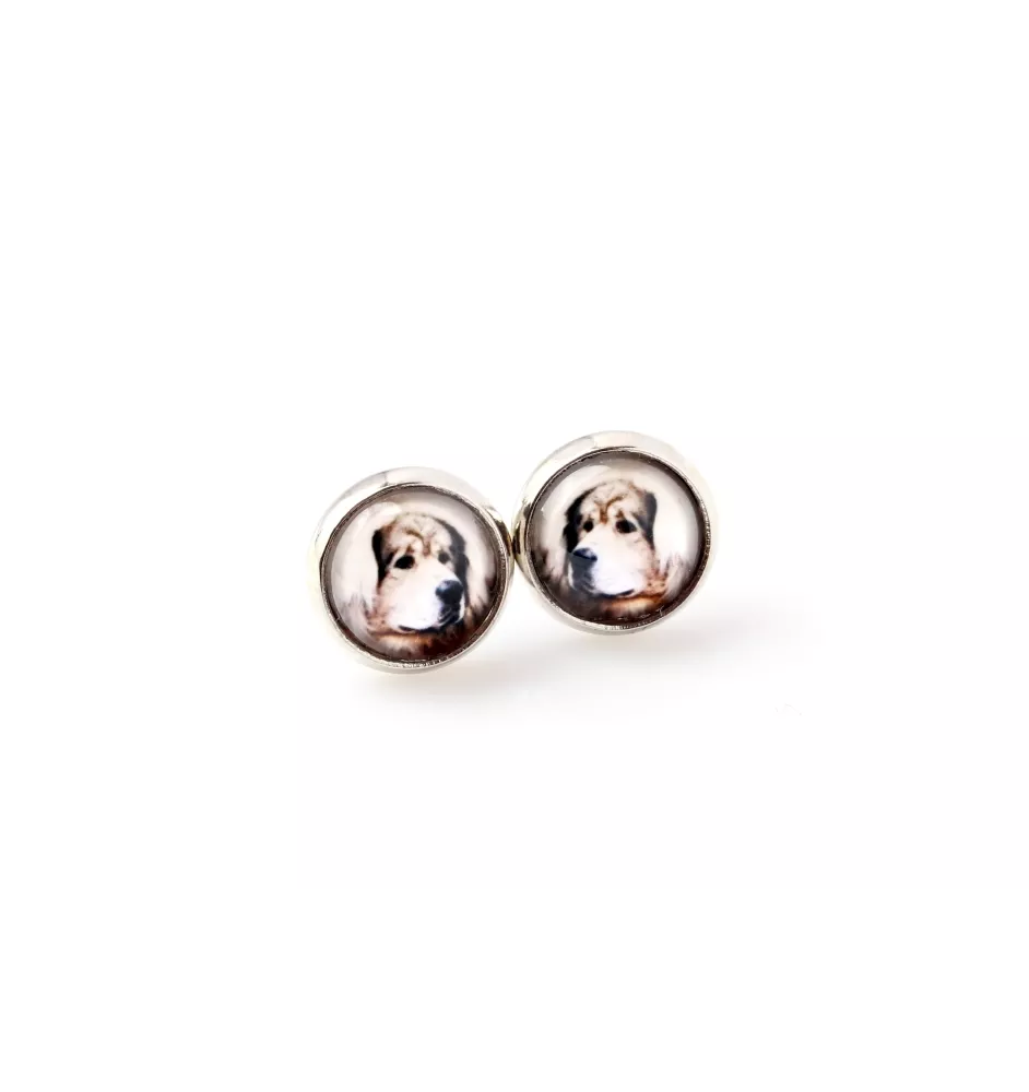 Dogue du Tibet, mastiff du Tibet - boucles d'oreilles votre photo faite à la main, votre propre photo, bijoux de la marque Art.-Dog