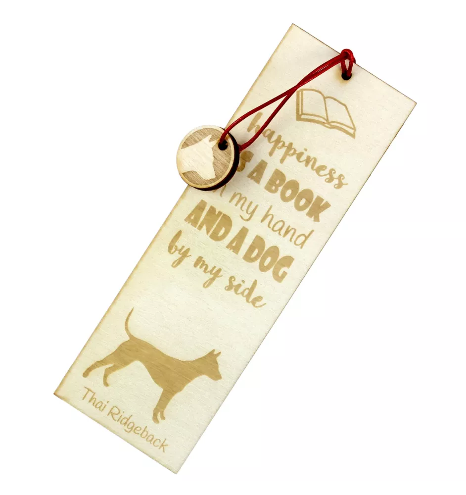 Thai Ridgeback, Chien thaïlandais à crête dorsale - marque-page pour livre avec chien, marque-page personnalisé, accessoire canin pour les lecteurs de la marque Art-Dog