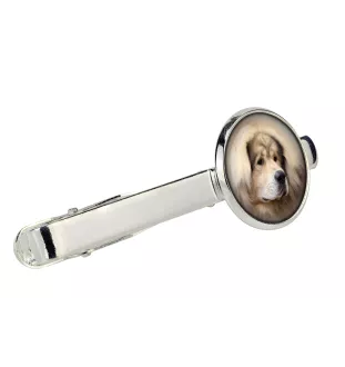 Tibetan Mastiff, Do khyi - tie clip in a box, stylish tie, personalized jewelry from the Art-Dog brand