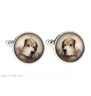 Dogue du Tibet, mastiff du Tibet - Boutons de manchette dans une boîte, bijoux faits à la main, produit de la marque Art-Dog