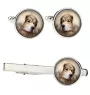 Tibetan Mastiff, Do khyi - cufflinks and tie with your photo, a suit decoration, men's jewelry from the Art-Dog brand.