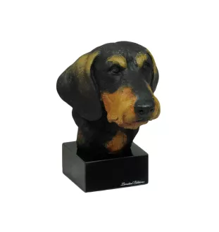 Dachshund Wire-haired, Wiener dog, Badger dog - painted figurine, statue, figure, made by the artist, brand Art-Dog