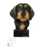 Dachshund Rauhhaar, Dackel, Teckel - bemalte Figur, Statue, Skulptur, vom Künstler hergestellt, Marke Art-Dog