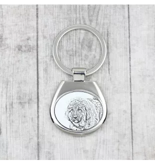 Tibetan Mastiff, Do khyi - keychain with a dog, keychain with a print, personalized pendant from the Art-Dog brand