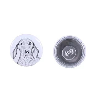 Dachshund Wire-haired, Wiener dog, Badger dog - unique dog earrings, your pet on a keychain, Art-Dog's own brand