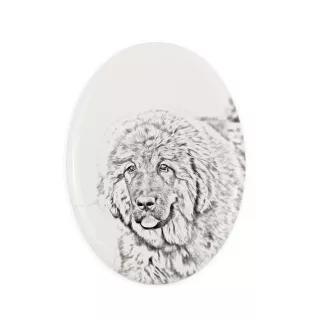 Mastif tybetański płyta nagrobna ze zdjęciem psa Art-Dog