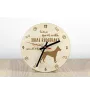 Thai Ridgeback, Chien thaïlandais à crête dorsale - horloge avec chien, horloge en bois, horloge murale pour les amoureux des chiens, horloge de bureau et étagère, Art-Dog