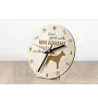 Thai Ridgeback, Chien thaïlandais à crête dorsale - horloge avec chien, horloge en bois, horloge murale pour les amoureux des chiens, horloge de bureau et étagère, Art-Dog