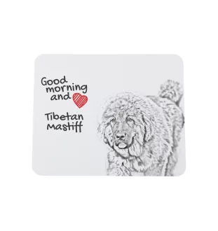Tibetan Mastiff, Do khyi - mouse pad with print, personalized dog-themed mouse pad, unique gadget for an office worker by Art-Dog brand