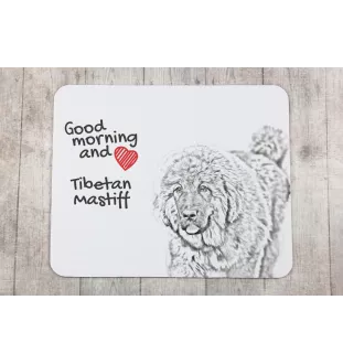 Do khyi, Tibetdogge, Tibetanische Dogge, Tibetmastiff - Mauspad mit Druck, personalisiertes Mauspad mit Hund, einzigartiges Gadget für Büroangestellte von Art-Dog.