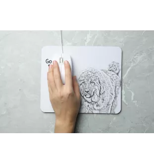 Do khyi, Tibetdogge, Tibetanische Dogge, Tibetmastiff - Mauspad mit Druck, personalisiertes Mauspad mit Hund, einzigartiges Gadget für Büroangestellte von Art-Dog.