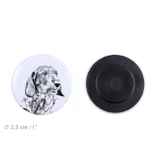 Dachshund Wire-haired, Wiener dog, Badger dog I - magnet with a dog's pupil, exceptionally light, strong magnet, handmade product by the Art-Dog brand