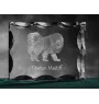 Dogue du Tibet, mastiff du Tibet - cristal avec photo de chien, statuette en verre avec photo, cadre exceptionnel avec photo de la marque Art-Dog