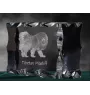 Dogue du Tibet, mastiff du Tibet - cristal avec photo de chien, statuette en verre avec photo, cadre exceptionnel avec photo de la marque Art-Dog