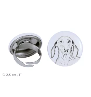 Dachshund Rauhhaar, Dackel, Teckel - Damen Schmuck mit dem Bild eines Hundes, handgefertigtes Produkt, Möglichkeit, Ihr eigenes Foto hinzuzufügen, Marke Art-Dog