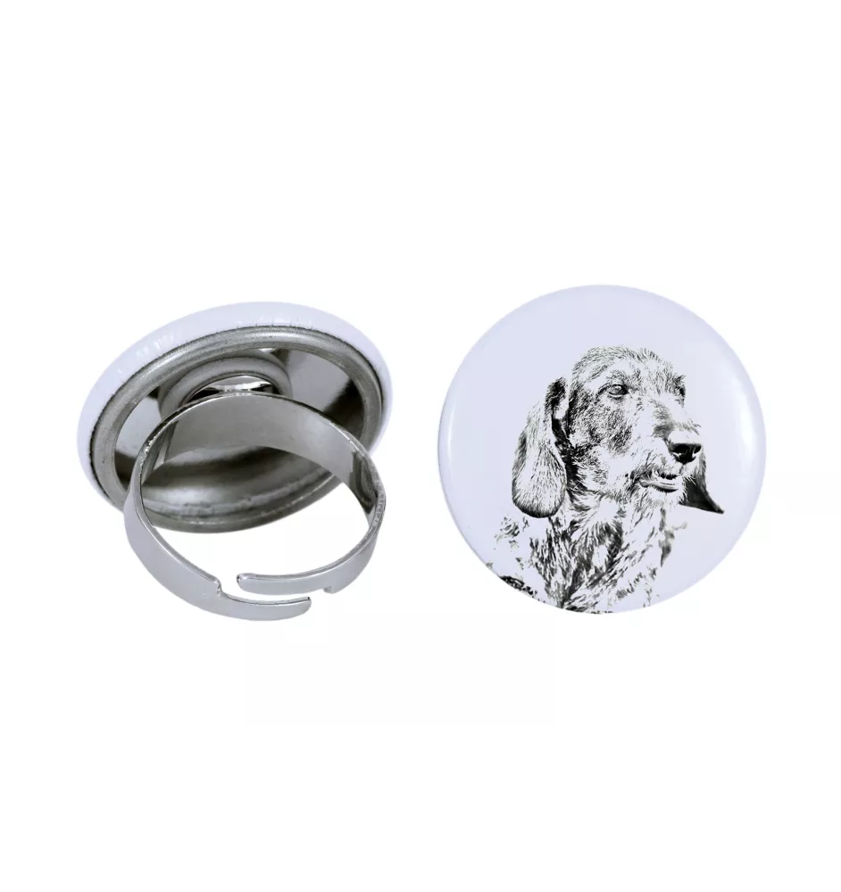 Dachshund Wire-haired, Wiener dog, Badger dog I - women's jewelry with a dog portrait, handmade product, possibility to add your own photo, Art-Dog brand