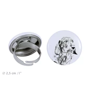 Dachshund Rauhhaar, Dackel, Teckel I - Damen Schmuck mit dem Bild eines Hundes, handgefertigtes Produkt, Möglichkeit, Ihr eigenes Foto hinzuzufügen, Marke Art-Dog