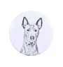 Thai Ridgeback, Thailand-Ridgeback Magnet mit einem Hundepfotenabdruck, außergewöhnlich leicht, starker Magnet, handgefertigtes Produkt der Marke Art-Dog