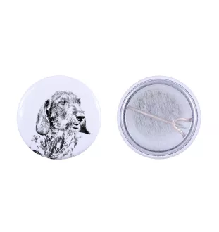 Teckel à poil dur, Chien-saucisse I - badge avec votre chien, ajoutez votre propre photo, marque Art-Dog