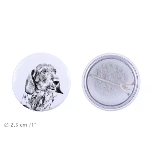 Teckel à poil dur, Chien-saucisse I - badge avec votre chien, ajoutez votre propre photo, marque Art-Dog