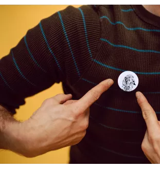 Teckel à poil dur, Chien-saucisse I - badge avec votre chien, ajoutez votre propre photo, marque Art-Dog