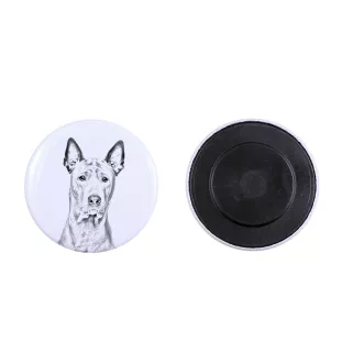 Thai Ridgeback, Chien thaïlandais à crête dorsale - aimant avec un œil de chien, exceptionnellement léger, aimant puissant, produit fabriqué à la main par la marque Art-Dog