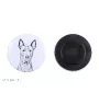 Thai Ridgeback, Thailand-Ridgeback Magnet mit einem Hundepfotenabdruck, außergewöhnlich leicht, starker Magnet, handgefertigtes Produkt der Marke Art-Dog