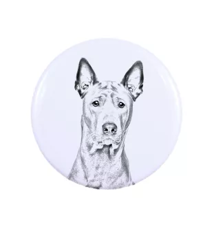 Thai Ridgeback, Thailand-Ridgeback Magnet mit einem Hundepfotenabdruck, außergewöhnlich leicht, starker Magnet, handgefertigtes Produkt der Marke Art-Dog