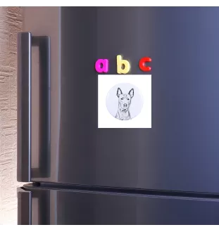 Thai Ridgeback, Thailand-Ridgeback Magnet mit einem Hundepfotenabdruck, außergewöhnlich leicht, starker Magnet, handgefertigtes Produkt der Marke Art-Dog