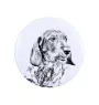 Dachshund Wire-haired, Wiener dog, Badger dog I - magnet with a dog's pupil, exceptionally light, strong magnet, handmade product by the Art-Dog brand