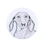 Dachshund Rauhhaar, Dackel, Teckel - Anstecknadel mit Ihrem Hund, fügen Sie Ihr eigenes Foto hinzu, Marke Art-Dog