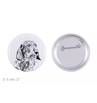 Jamnik szorstkowłosy I przypinka z psem duża Art-Dog