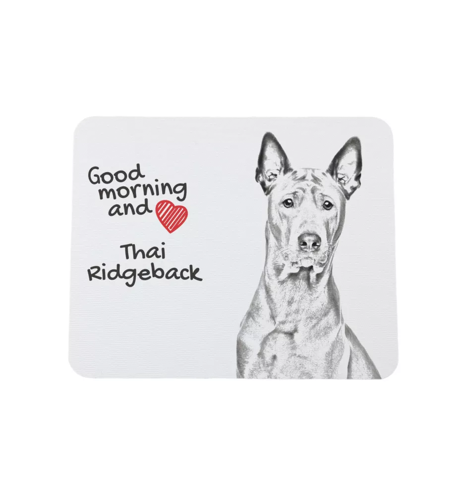 Thai Ridgeback, Thailand-Ridgeback - Mauspad mit Druck, personalisiertes Mauspad mit Hund, einzigartiges Gadget für Büroangestellte von Art-Dog.