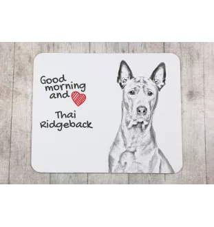 Thai Ridgeback, Thailand-Ridgeback - Mauspad mit Druck, personalisiertes Mauspad mit Hund, einzigartiges Gadget für Büroangestellte von Art-Dog.