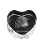 Dachshund Wire-haired, Wiener dog, Badger dog I - a photo of a dog in crystal, crystal heart, unique photo frame from the Art-Dog brand