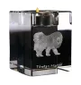 Dogue du Tibet, mastiff du Tibet - Bougeoir avec photo de chien, porte bougie en cristal, cadeau personnalisé par la marque Art-Dog