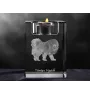 Tibetan Mastiff, Do khyi - Candle holder with dog photo, crystal tealight holder, personalised gift by Art-Dog brand