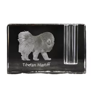 Mastif tybetański penholder kryształowy z psem Art-Dog