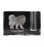 Do khyi, Tibetdogge, Tibetanische Dogge, Tibetmastiff - Stifthalter, Kristallorganizer mit Hundefoto, einzigartige Schreibtischdekoration der Marke Art-Dog
